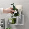 Wall-mounted Iron Storage Rack Kitchen Dish Cloth Sponge Holder Bathroom Shampoo Towel Drain Wrought Basket Home Wall Organizer L230704