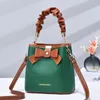 Abendtaschen Mode Einfache PU Leder Eimer Tasche Umhängetasche Für Frauen Designer Patchwork Allgleiches Dame Schulter Top-griff Handtaschen