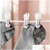 Clip per borsa New Cute Cat Claw Hanger Clip Appendiabiti antivento Asciugamano Trapunta Morsetto Porta molletta Balcone Asciugatura Lenzuolo Er Pioli Drop Dhqet