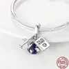 2021 925 Sterling Silver Moon Star Charms Hamsa Hand Travel Samolot Charm Błyskawica CZ Fit Pandora Bransoletka Prezent 266V