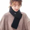 Unisex Rechargeable Heated Scarf Winter Fever Scarf Heated Scarf USB Neck Wrap with Power bank 80 cm Length214a