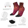 Men's Socks Polyester Low Tube Music Note Breathable Casual Short Sock