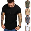 Men's T Shirts 2023 Loose Large T-shirt Raglan Sleeve Casual Solid Versatile Bottom Shirt Short