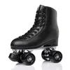 Inline Roller Skates High Quality Microfiber Skate Shoes Beginner Roller Skates Adult Double Row Shoes Patins 4 PU Wheel 58*32 Sliding Quad Sneaker HKD230720