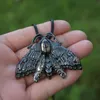 Chaînes Goth Witchy Wicca Noir Couleur Dark Moth Moon Butterfly Collier