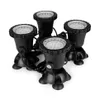 4Pcs Underwater Light Waterproof Submersible Spotlight with 36-LED Bulbs Color Changing Spot Light for Aquarium Garden327F