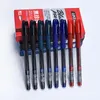 Stylos gel à bille roulante rechargeables de qualité supérieure, pointe fine, encre noire/bleue/rouge, 12 pièces