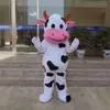 コスチュームFursuitl FarmDiscount Factory Professional Farm Dairy Cow Mascot Costume Fursuit Fancy Dress216F