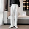 Men s Pants Men Suit Solid Full Baggy Casual Wide Leg Trousers Black White High Waist Straight Bottoms Streetwear Oversize 230720