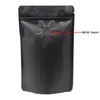 20 шт. Лот 15 23 см встаньте алюминиевую фольгу Ziplock Pack Matte Black Pure Mylar Calve Bag Sage с воздушной эвакуационной клапаном219S