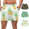 Shorts pour hommes imprimé ananas séchage rapide été maillots de bain pour hommes slips de plage pour homme maillot de bain natation surf vêtements de plage