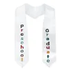 100pcs lot 60 Inch Grad Kid Student V-neck Logo Printing Home Textile Sublimation Blank Graduation Stoles For Students2328