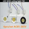 LED Mini LED LED Biała srebrna czarna okładka do domu zagłębiona szafka AC85-265V 6pcs Set271k
