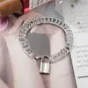 Mode Big Lock Chain Enkelbanden voor Vrouwen Punk Zilver Kleur Dikke Enkelband Been Voet Sieraden 230719