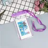 Noctilucent PVC Universal Swimming Waterproof Bag For Phone Transparent Touch Screen For iPhone 11 12 13 14 Xiaomi Redmi Samsung Phone Cases