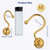 Bath Accessory Set 12 Pcs Decorative Rolling Shower Curtain Hooks Hollow Bead Design Sliding Single For Bathroom