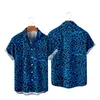 Męskie koszule hawajskie koszulki y2k hombre moda lampart 3D przytulny krótkie rękawowe ubrania plażowe 230720