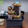 Gifts Desktop Water Fountain Portable Tabletop Waterfall Kit Soothing Relaxation Zen Meditation Lucky Fengshui Home Decorations T2207V