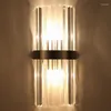 Wall Lamp FSS Light Luxury Post Modern Simple Black Crystal For Living Room Bedroom Bedside Background Villa