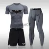 Herren-Trainingsanzüge, Herren-Laufsportanzug, MMA Rashgard, männlich, schnell trocknend, Sportbekleidung, Kompressionskleidung, Fitness-Trainingsset, Thermo-Unterwäsche J0721