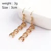 Dangle Lustre SG Or ADN Boucles D'oreilles Moléculaire Femmes Filles Cadeau De Mode Brincos Jewelry228p