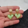 Mode Boucles D'oreilles Designer Femmes Diamant Perle Vintage Lettre Goujons Boucle D'oreille De Fiançailles Bijoux En Gros