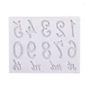 Baking Moulds Letters Numbers Form Silicone Pastry Mold DIY Alphabet Fondant Chocolate Cakes Decorating Tools Soap Plaster Resin Mould