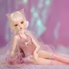 Dolls JOYBJD Heardind bjd Ball Jointed Doll 14 MSD Pink Forest Fairy Rabbit Resin gift of Girls Fantasy Angel 230719