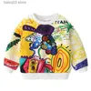 Hoodies Sweatshirts 2023 Lente Herfst Mode Nieuw Ontwerp 2 3 4 5 6 8 10 Jaar Kinderkleding Volledige Print All-Match Sweatshirt Voor Kinderen Baby Jongen T230720
