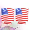 Water Bottles American Flag Can Sleeve Coolers 330ml Beer Soda Covers USA Cover Drinking Beverage Bottle For Home Outdoor