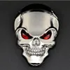 10PCS Lot 3D Skull Car Boot Chrome Badge Universal Auto Art Rear Truck Emblem Sticker207n