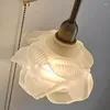 Vägglampa modernt glas blomma sovrum spegel ljus badrum trappa ljus nordisk led sconce sängen vardagsrum heminredning