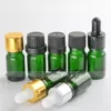 7 Style Child Resistant Cap Empty 5ml Green Glass Dropper Bottle for 5ml E liquid Bottle Essential Oil Packing HOt Wholesale USA Market Etlt