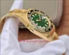 14 Style EW EWF MAKER MENS MENS Titta 40mm GMT 116718 Gröna Dial Watches Ceramic Blue Luminous Jubilee Armband Cal.3186 3285 Movement Automatic Men's Wristwatches Gold Gold