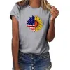 New Sunflower Printing Short Sleeve Women's Shopper Tong New Short Sleeve T-shirt