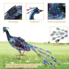 Solar Lights Peacock Statyes Garden Decoration Outdoor Lamp Hollow Figurine Path Lawn Metal Sculpture Tuin Decoratie Jardin H09272442