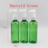 100 ml x 50 tomma transparent brun vit blå smaragd grön plast kosmetisk lotion grädde pump flaskor resebehållare dispenser290v