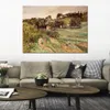 Moderna tela abstrata paisagem de arte em Provence por banhistas Paul Cezanne pintura a óleo artesanal decoração de parede contemporânea