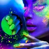 Body Glitter Festival UV Glow Face Makeup Eyeshadow Powder Nail Art Big paljetter Shimmer Diamond Eye Make Up Shiny Skin Glitters 230719