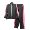 Tasarımcı Palms Mens Trailsuit fermuar ceketleri ve spor pantolon setleri tasarımcı pa melekler kadın işlemeli mektup izleme jogger boş zamanlar t 610