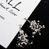 Dangle Earrings Korean Personalized Pearls Long Crystal Tassel Pearl Colors For Women Wedding Drop Earing Fashion Jewelry Gifts