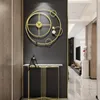 壁の時計豪華な装飾的な時計モダンデザイン電子キッチンリビングルームウォッチホーム用のムラールの装飾