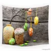 Carpets Colored Easter Egg Print Home Decoration Wall Hanging Tapestry Fabric Carpet Bedroom Wall Hanging Tapestry R230720