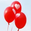 100 pièces Latex rouge coeur ballons rond ballon fête mariage décorations joyeux anniversaire anniversaire décor 12 pouces210i