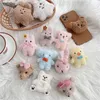 Cartoon Plush Universal Mobile Phone Ring Holder Cute Cellphone Stand Holder Foldable Grip Socket for Iphone Samsung Accessories L230619