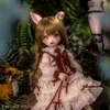 Poppen Sakura BJD Doll 16 Fullset 31cm Cute Resin Ball Jointed Handcraft Faceup Beweegbare Magneet Animal Horn cious 230719