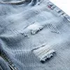 Herr jeans sommar tunna denim shorts fempunkt byxor byxor 2023 lös vildvatten