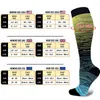 Chaussettes de sport 1 paire mollet Compression hommes femmes genou Long Tube 20-30 MmHg pour la course soins infirmiers randonnée voyage vol