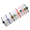 Cuerda trenzada con cuentas Pulsera de piedras preciosas naturales Amatista verde Pulseras de cristal de cuarzo rosa Brazaletes para mujeres Entrega de gota J Dhgarden Dhpmr