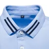 Polos pour hommes marque AIOPEON 100% pur coton polo pour hommes décontracté couleur unie à manches courtes vêtements de créateurs d'été pour hommes 230720